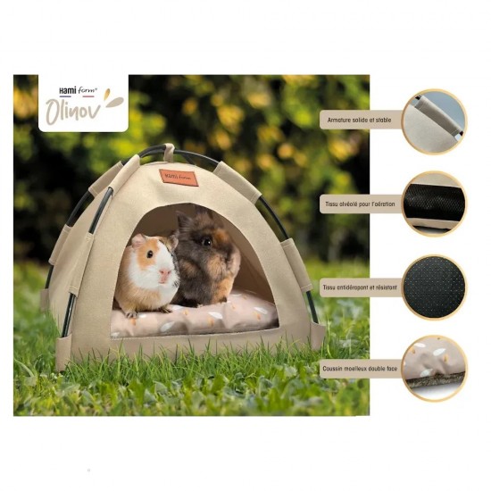Tenda da esterno Olinov per conigli nani e porcellini d'India - Hamiform NEW